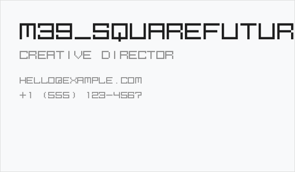 M39_SQUAREFUTURE Business Card