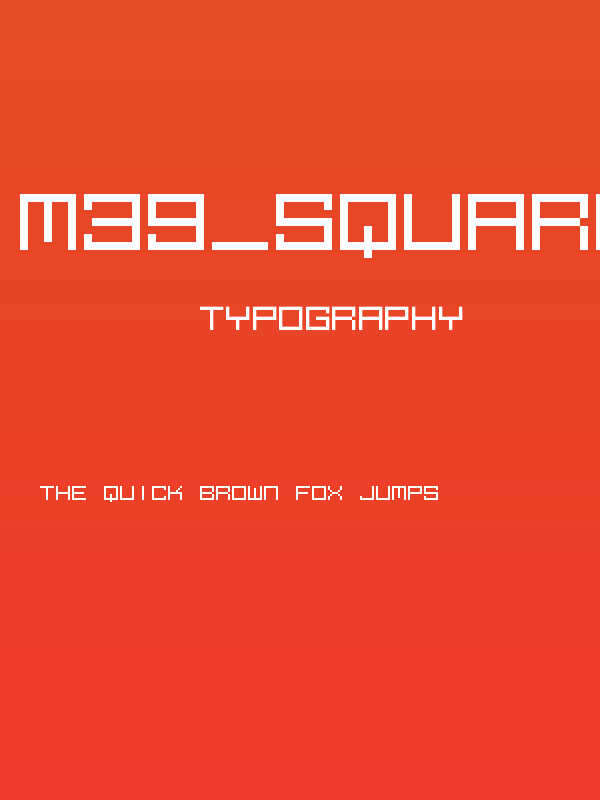 M39_SQUAREFUTURE Poster