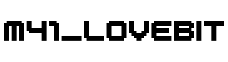 M41_LOVEBIT Font