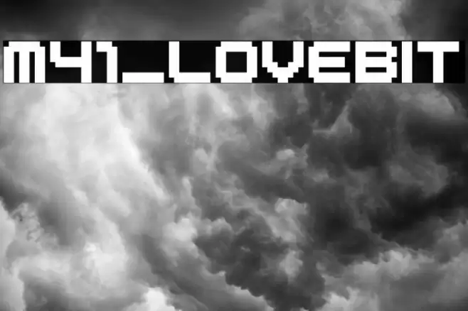 M41_LOVEBIT Font examples