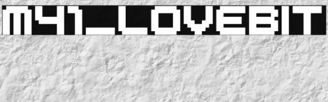 M41_LOVEBIT Font examples