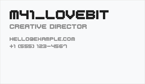M41_LOVEBIT Business Card