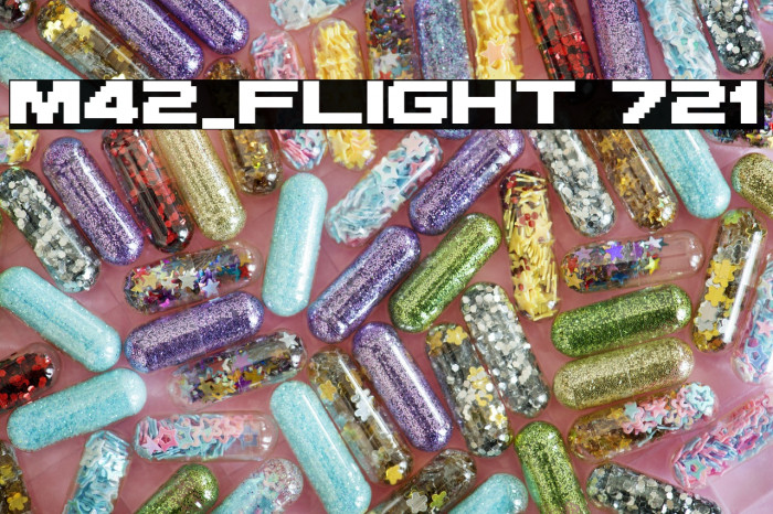 M42_FLIGHT 721 Font examples