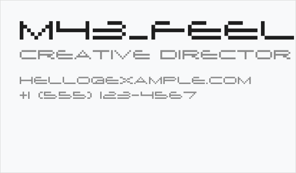 M43_FEEL THE BIT REMIX Business Card