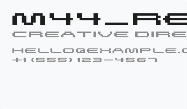 M44_REVOLUTION Business Card