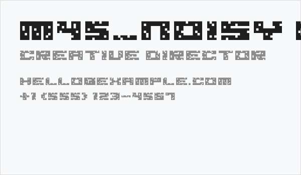 M45_NOISY BREAKS Business Card