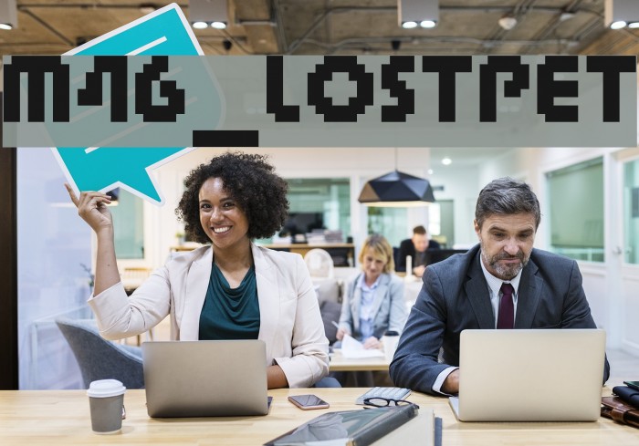 M46_LOSTPET Font examples