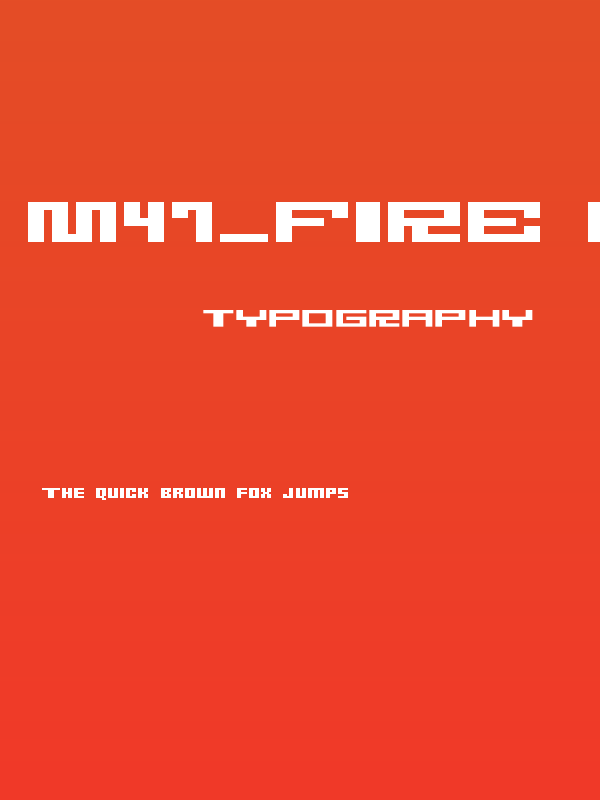 M47_FIRE WIRE BLACK Poster