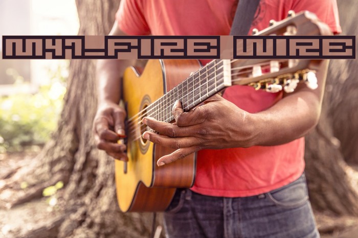 M47_FIRE WIRE Font examples