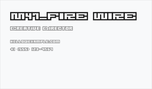 M47_FIRE WIRE Business Card
