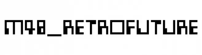 M48_RETROFUTURE  Frei Schriftart Herunterladen
