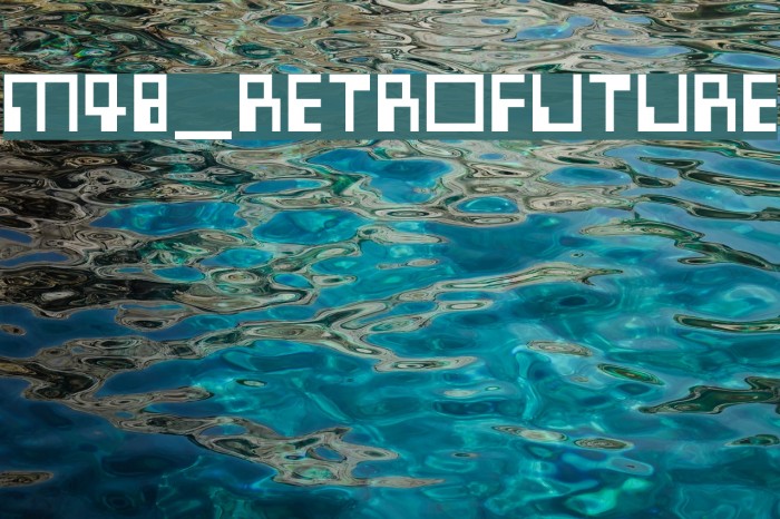 M48_RETROFUTURE Font examples