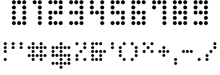 M49_CAPSULATION Font OTHER CHARS