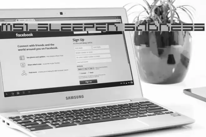 M51_SLEEPEN SADNESS Font examples