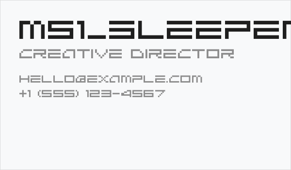 M51_SLEEPEN SADNESS Business Card