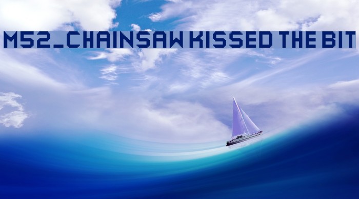 M52_CHAINSAW KISSED THE BIT Example 1