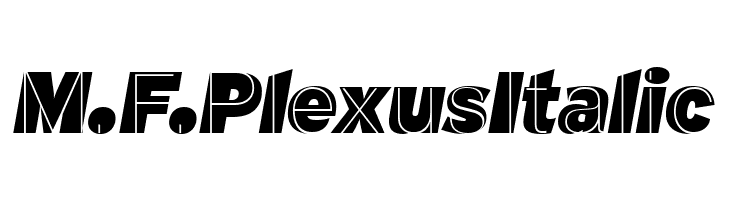 M.F. Plexus Italic Шрифта