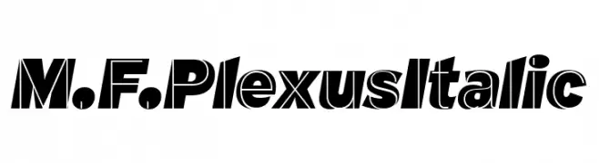 M.F. Plexus Italic  Frei Schriftart Herunterladen