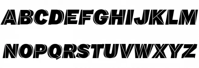 M.F. Plexus Italic Schriftart Groß