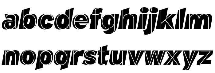 M.F. Plexus Italic फ़ॉन्ट लोअरकेस