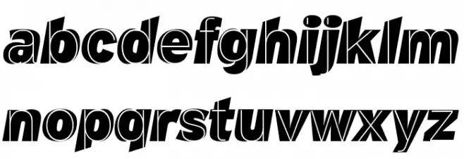 M.F. Plexus Italic Font LOWERCASE