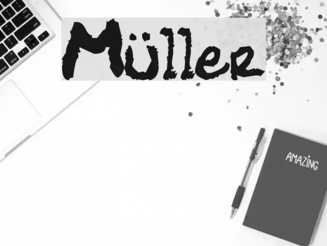 Müller Font examples