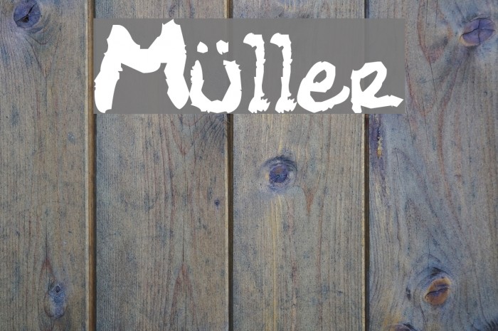 Müller Schriftart examples
