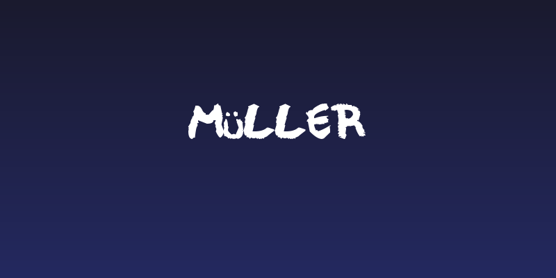 Müller Social Header