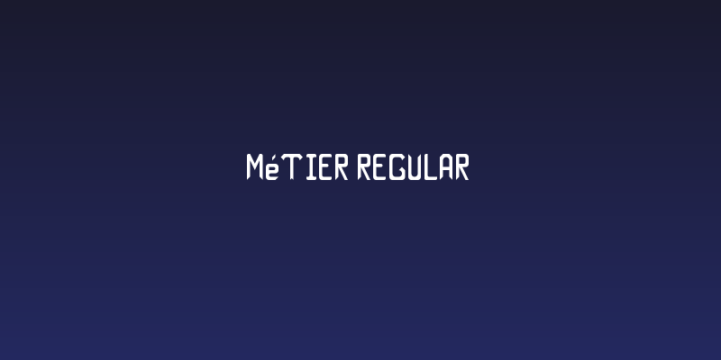Métier Regular Social Header