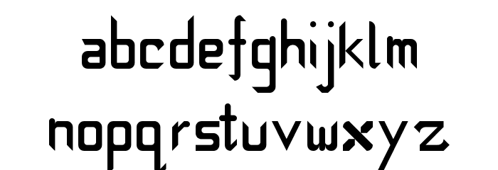 Métier Regular Font LOWERCASE