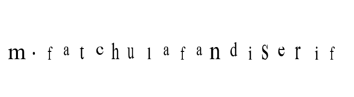 m. fatchul afandi serif Font