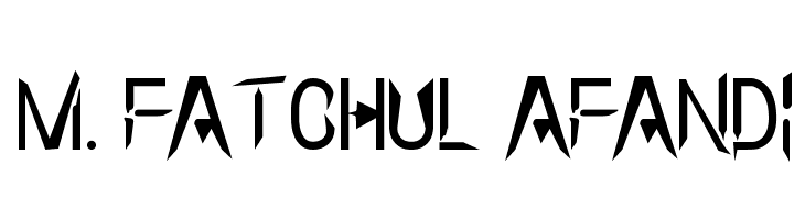 m. fatchul afandi 字体