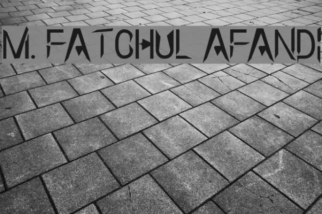 m. fatchul afandi Font examples