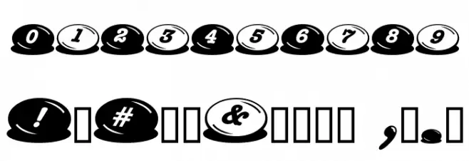 m&ms Font OTHER CHARS