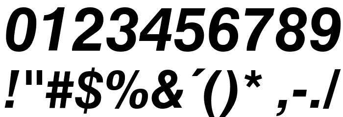 MAC C Swiss Bold Italic Font OTHER CHARS