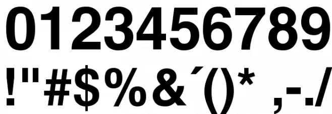 MAC C Swiss Bold Font OTHER CHARS