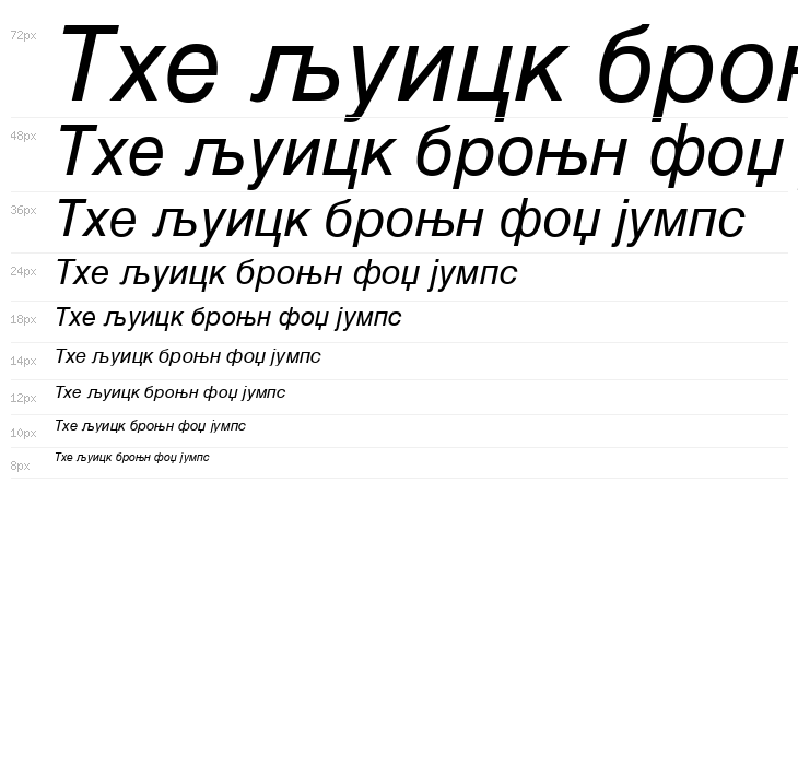 MAC C Swiss Italic Waterfall