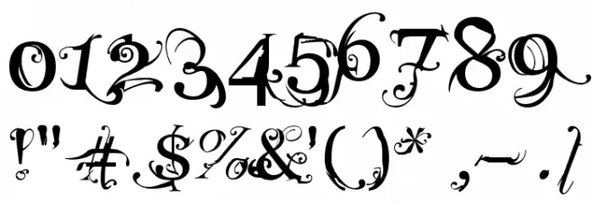 MACABRA Font OTHER CHARS