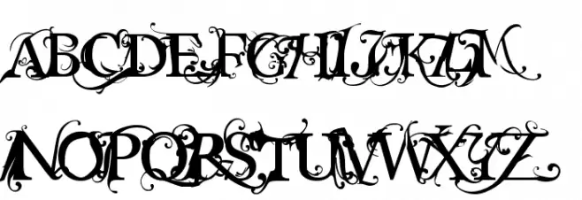 MACABRA Schriftart Groß