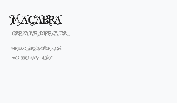 MACABRA Business Card
