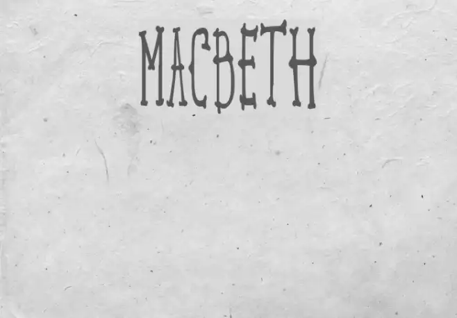 MACBETH Example 1