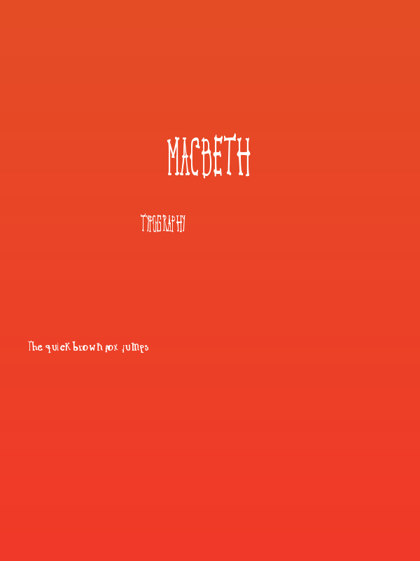 MACBETH Poster