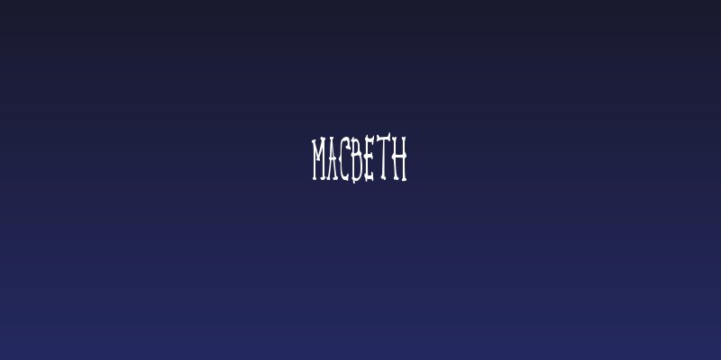 MACBETH Social Header