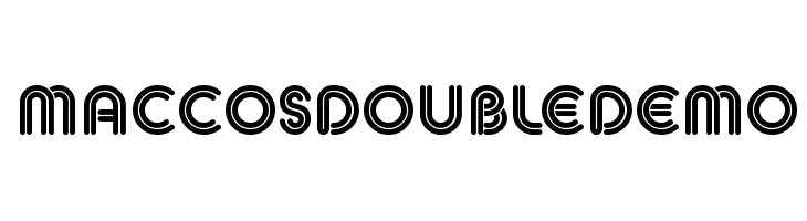 MACCOS DOUBLE Demo Font