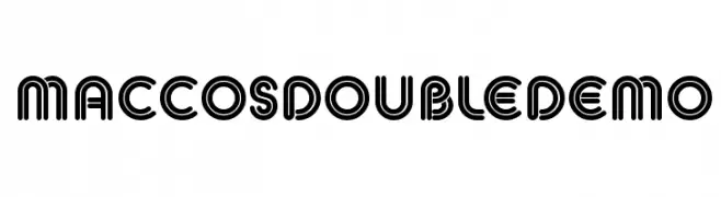 MACCOS DOUBLE Demo  Frei Schriftart Herunterladen