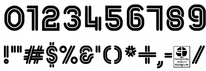 MACCOS DOUBLE Demo Font OTHER CHARS