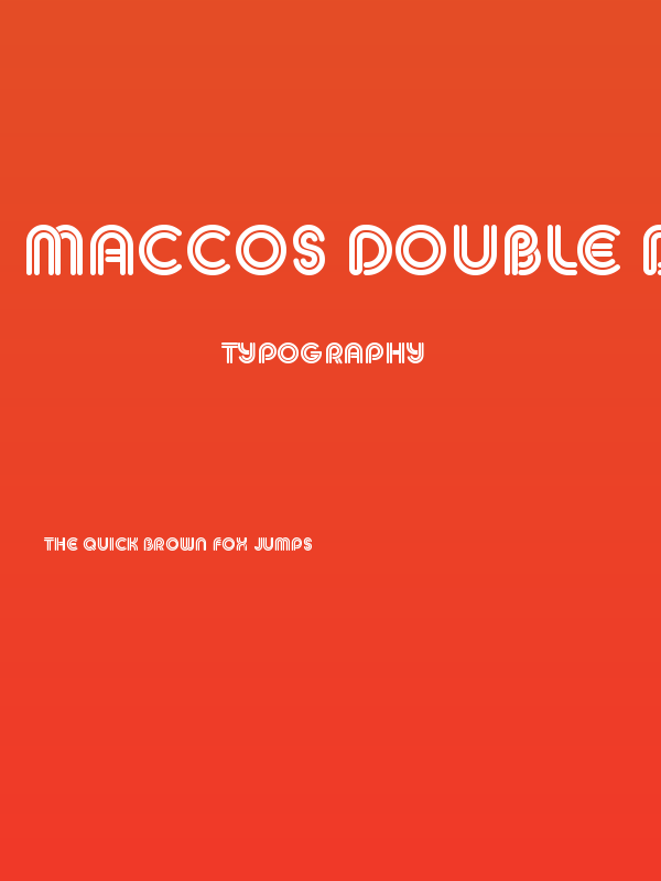 MACCOS DOUBLE Demo Poster