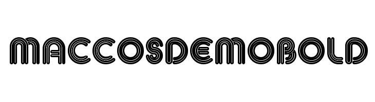 MACCOS Demo Bold Шрифта