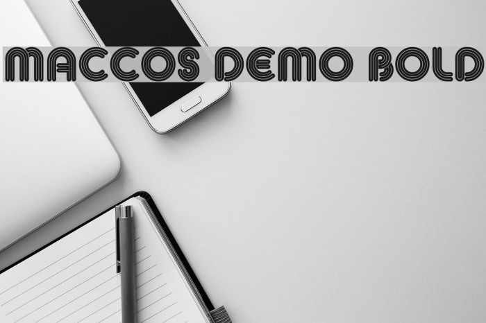 MACCOS Demo Bold Font examples