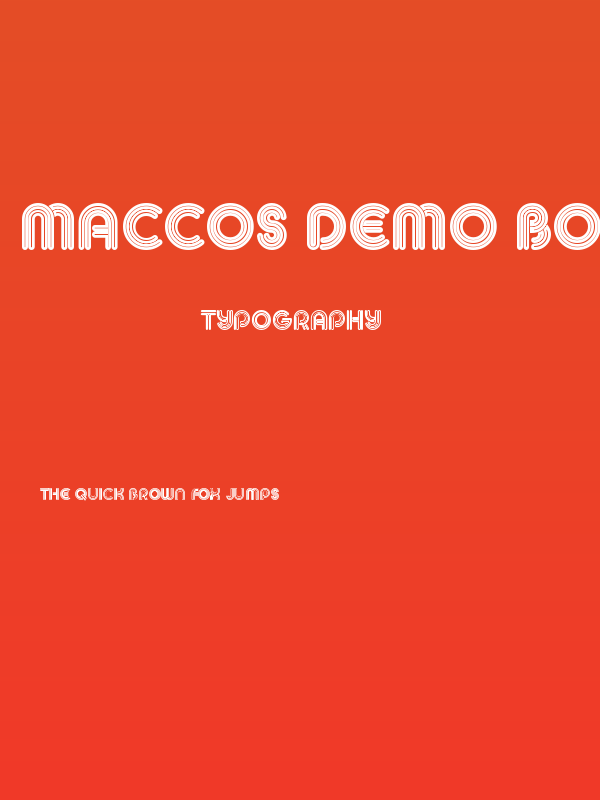 MACCOS Demo Bold Poster